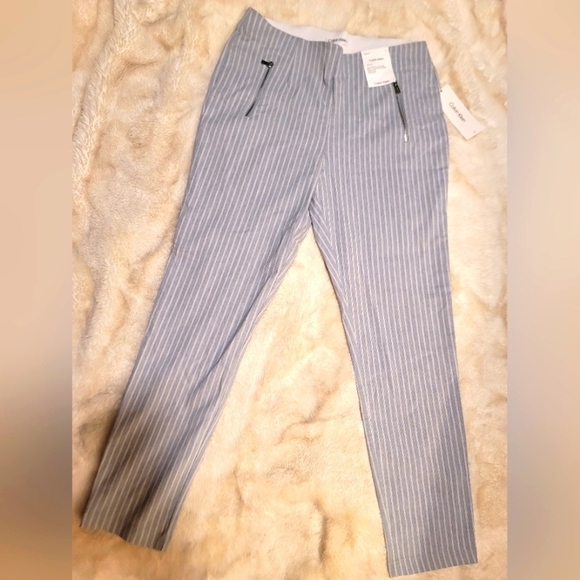 Calvin Klein Pants - Calvin Klein Cropped Straight Leg Stretchy Pants Sz 10